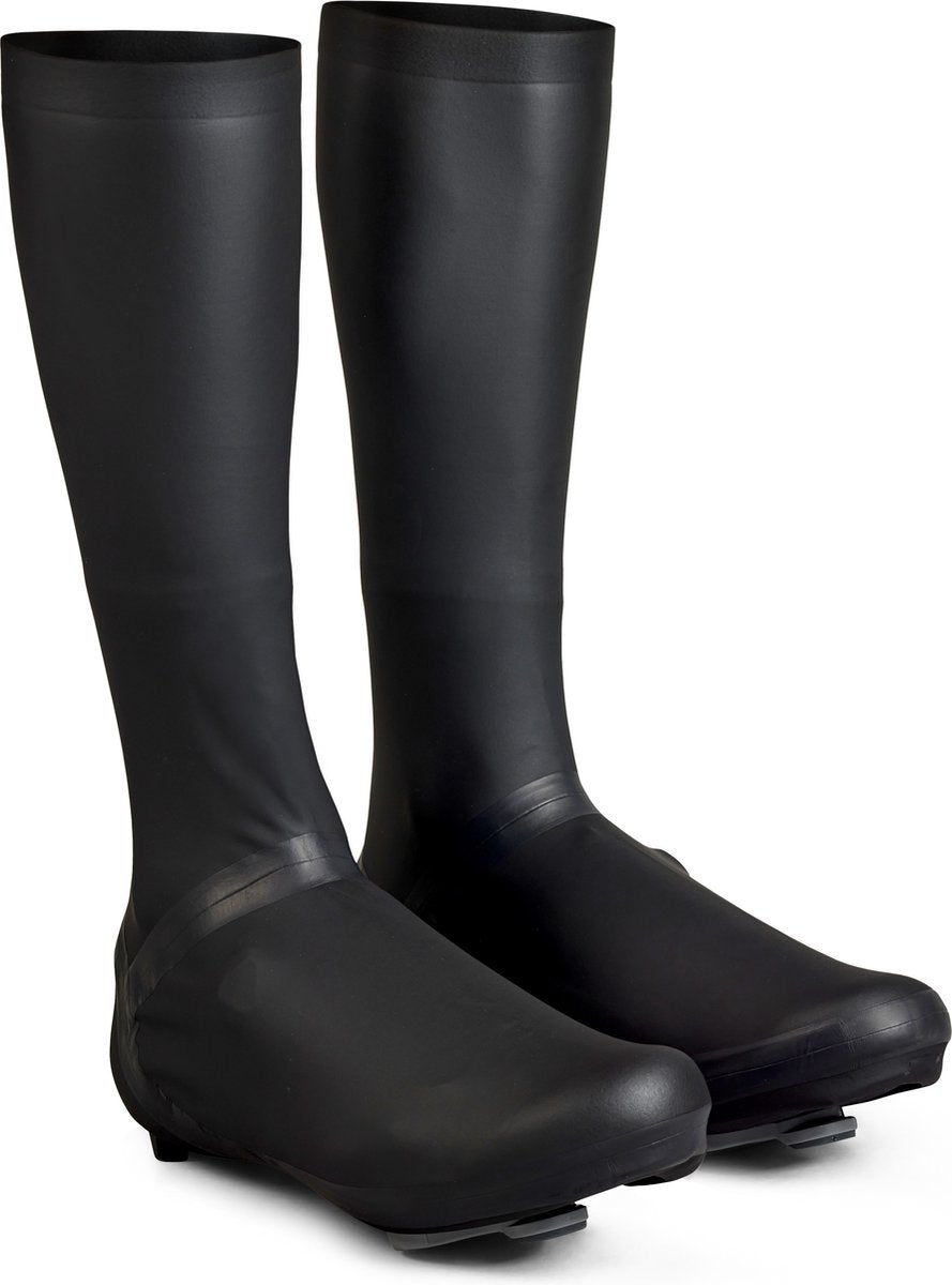 Gripgrab - aquashield high cut wielren racefiets regen overschoenen aero extra hoog - zwart - unisex - maat s (38 39) 38 39