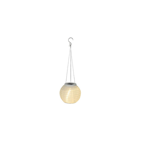Lumineo solar lantaarn wit nylon ø15xh10cm