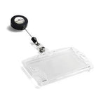 Durable kaarthouder - 8,5 x 5,4 cm - inclusief badge reel - 10 stuks