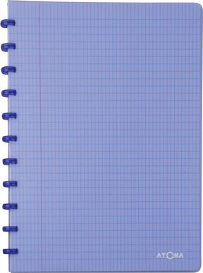 Atoma trendy schrift, ft a4, 144 bladzijden, commercieel geruit, transparant blauw