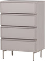 Woood tours ladekast 4 lades - melamine mdf - zand - 102x70x42