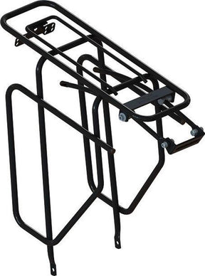 achterdrager met tasafhouders 28 inch staal zwart