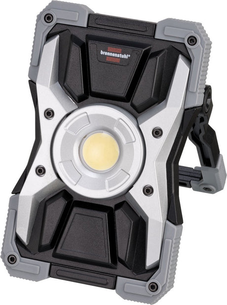 Brennenstuhl batterijgevoede led-werklamp rufus led-bouwlamp voor werkplaatsen (led-schijnwerper met powerbank-functie, incl. oplaadkabel, gegoten aluminium behuizing, 1500lm, ip65)