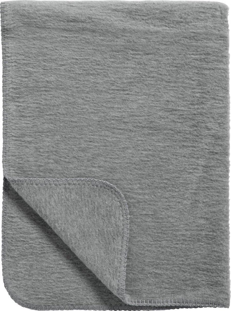 Meyco baby uni ledikant deken - geweven - grey - 100x150cm - 1.0 tog