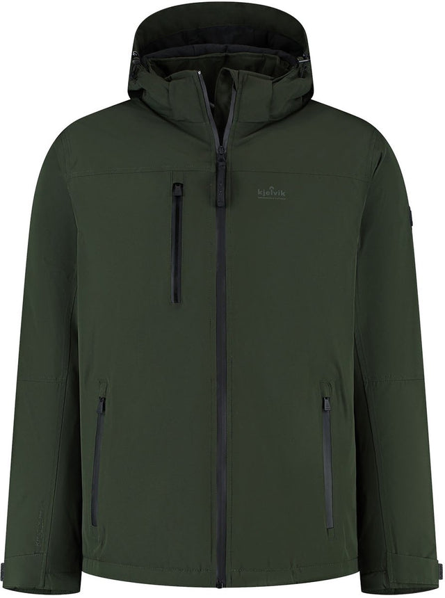 Kjelvik lemmy heren outdoorjas - groen