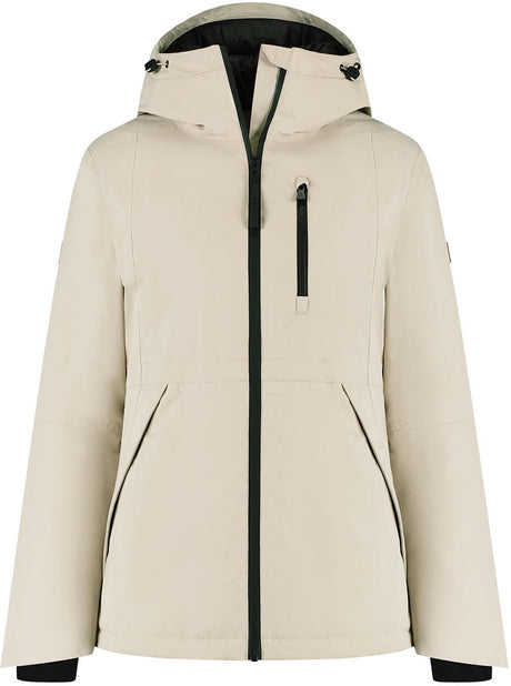 Kjelvik nela dames outdoorjas - zand
