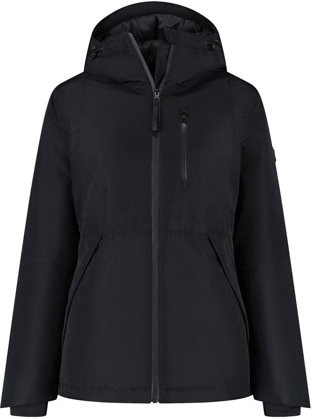 Kjelvik nela dames outdoorjas - zwart