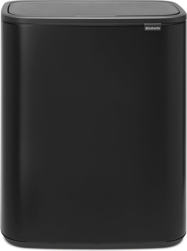 Brabantia bo touch bin prullenbak - 2 x 30 liter - afvalscheiding - matt black