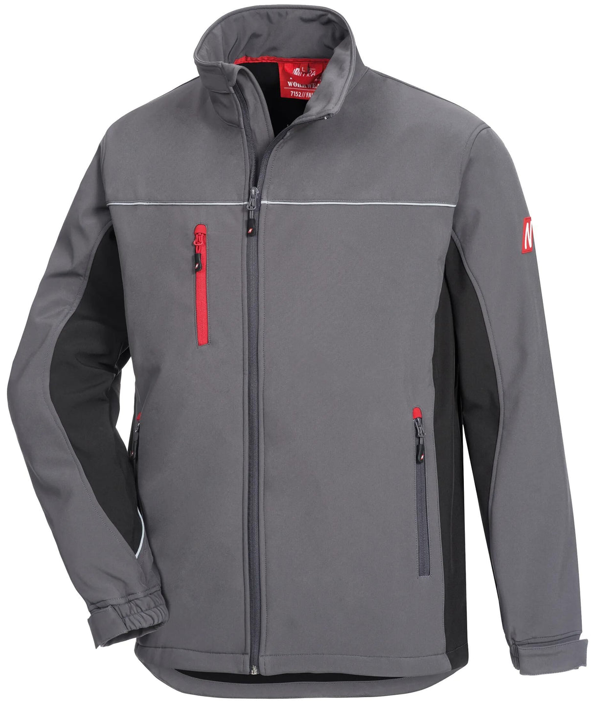 Nitras safety softshell jack motion tex light softshell jacket gr. xl motion tex light gray sw