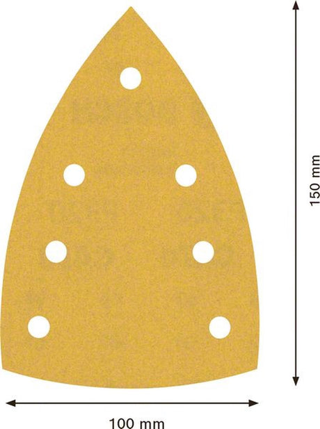 Bosch accessoires expert c470 schuurpapier voor deltaschuurmachines 100 x 150 mm, k320 10-delig - 1 stuk(s) - 2608901166