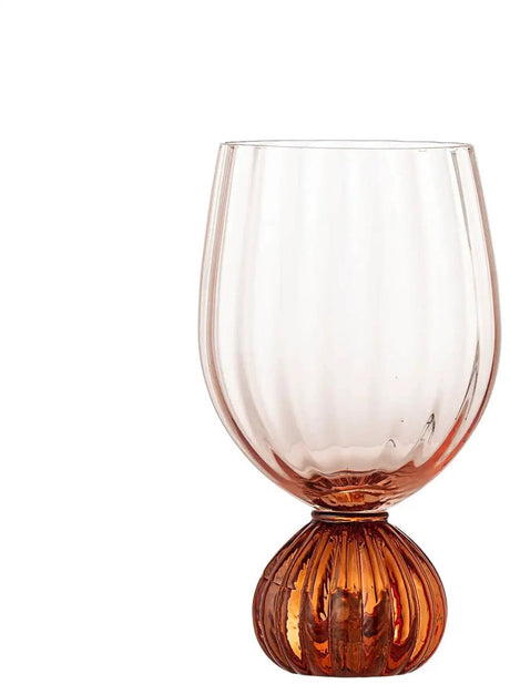 Bloomingville wijnglas glas roze taurin