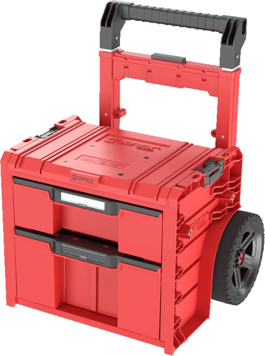 Qbrick system - pro cart 2.0 plus - 2 lades - hd red