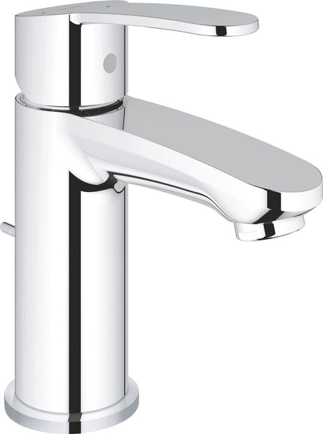 Grohe eurostyle cosmopolitan wastafelkraan - lage uitloop - met trekwaste - chroom