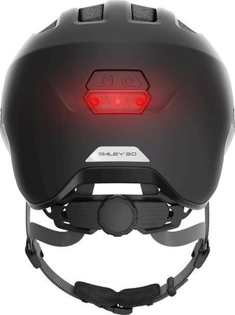 Abus helm Smiley 3.0 ACE LED velvet Zwart S 45-50cm