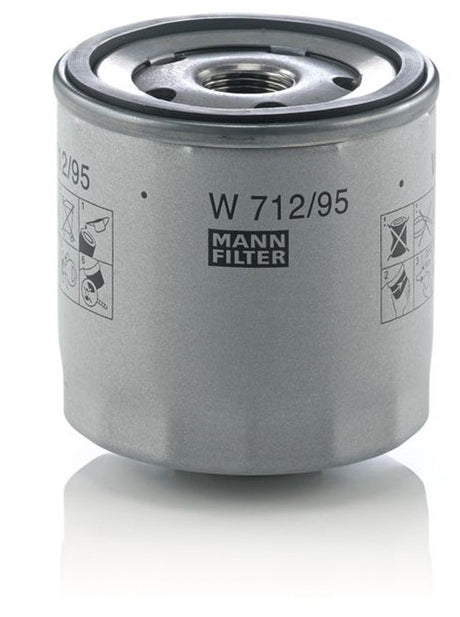 Mann-filter mann filter w712 95 - oliefilter - schroeffilter - met terugslagklep - ø 76 mm