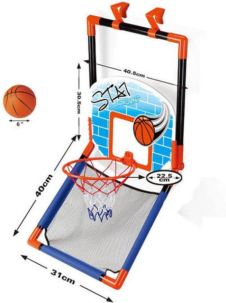 Lobbes speelgoed bv basketbalbord deurhanger staand 40 cm