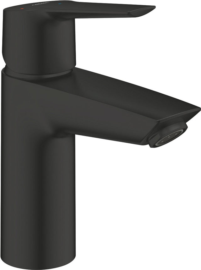 Grohe start wastafelkraan - waterbesparend - lage uitloop - met push-open waste - mat zwart