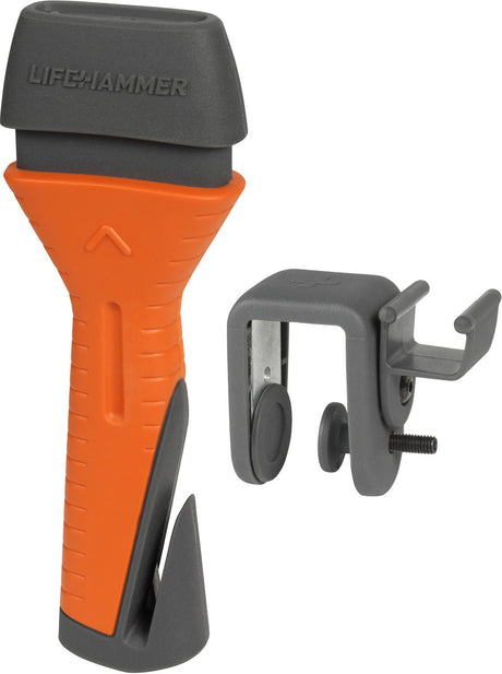 Lifehammer veiligheidshamer evolution - noodhamer met springveer geïntegreerde gordelsnijder - safety hammer breekt zij- en achterruit - tüv-gecertificeerd