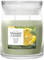 Yankee candle - sage citrus medium geurkaars - 50 branduren - 2 lonten