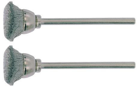 Proxxon pinselbürste brushes w.shaft 2pcs d=13mm stainless
