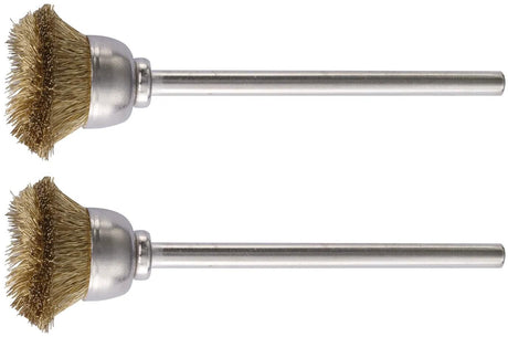 Proxxon topfbürste brushes w.shaft 2pcs d=13mm brass