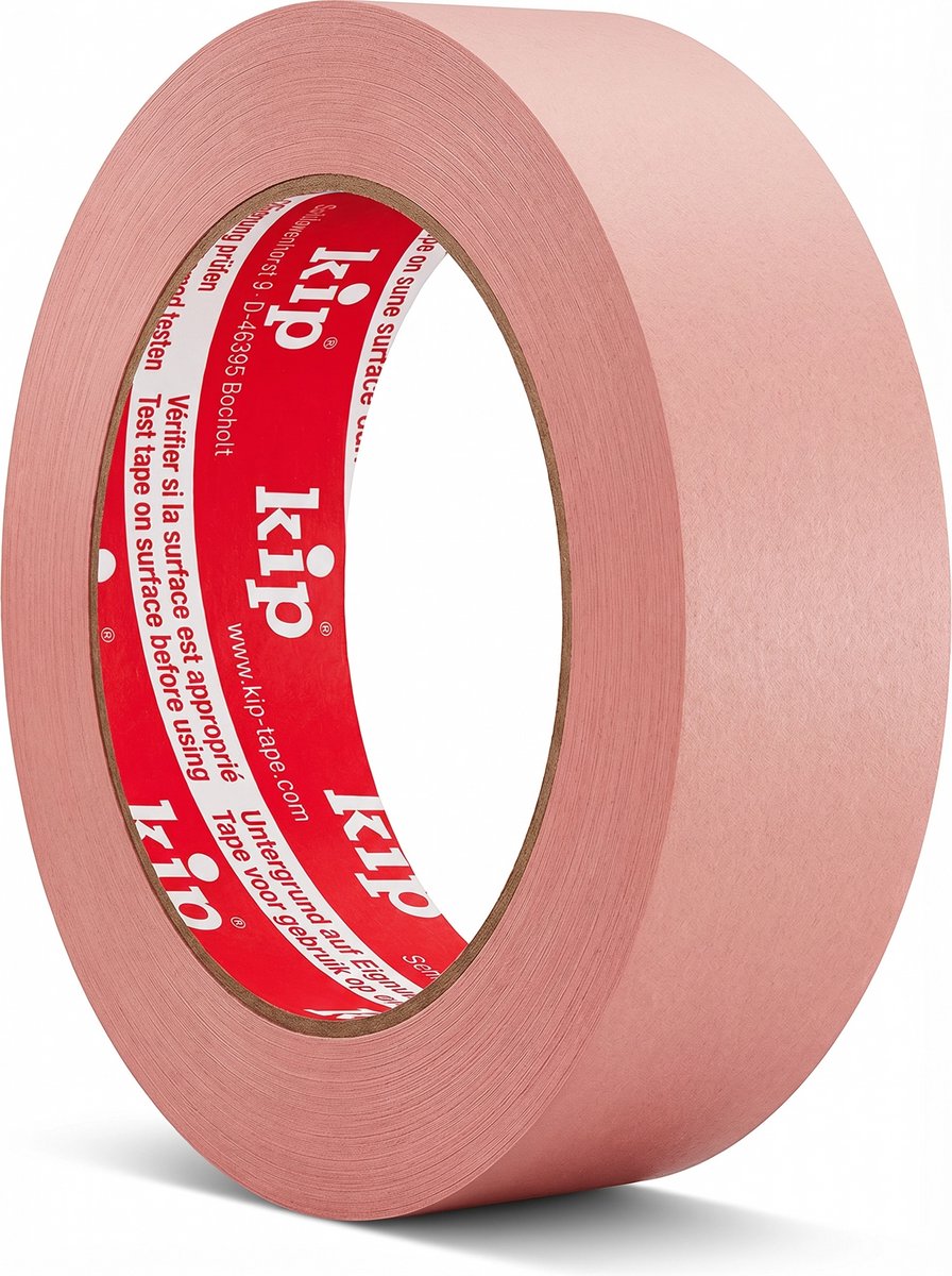 Kip washi-tec® delicate 375 - roze 24mm - 50m - sterke hechting - makkelijk afscheurbaar - geschikt voor delicate oppervlakken