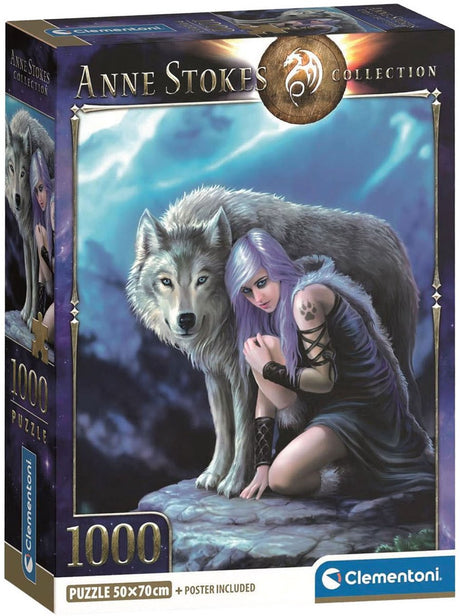 Clementoni - puzzel - 1000 stukjes - anne stokes protector - puzzel voor volwassenen