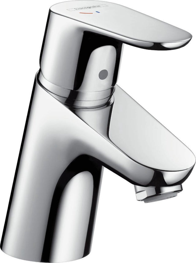 Hansgrohe focus - wastafelmengkraan - ééngreeps bediening - coolstart energiebesparend - met trekwaste - 70mm - chroom