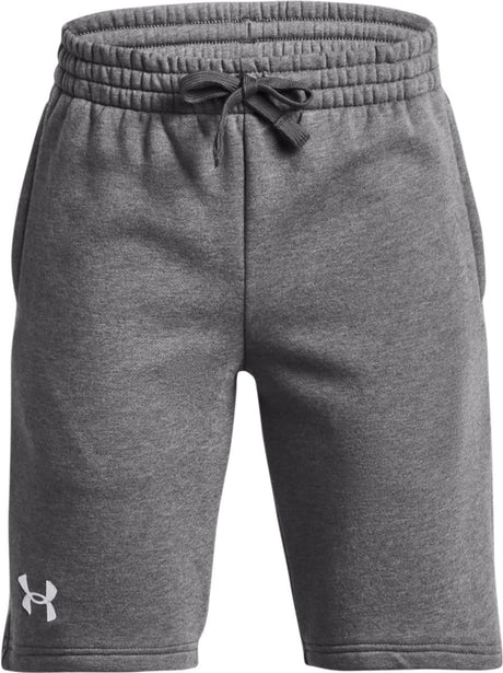 Under armour ua rival fleece shorts jongens sportbroek - grijs