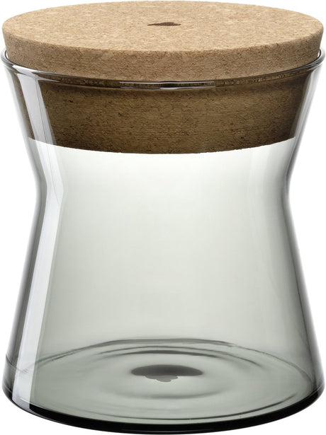Leonardo forma x voorraadpot 13cm grijs