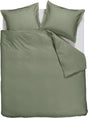Ambiante satin uni dekbedovertrek - tweepersoons - 200x200 220 cm - groen