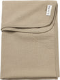 Meyco baby jacquard ledikant deken - taupe - 100x150cm - 0.5 tog