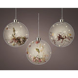 Lumineo led bol met bloemen ø14cm 15led
