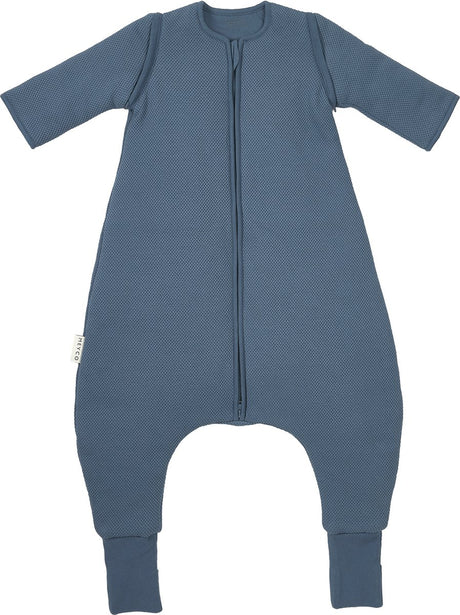 Meyco baby studio collection classic slaapoverall jumper - afritsbare mouwen - indigo - 80cm - 2.5 tog