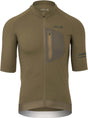 Agu gravel fietsshirt heren korte mouwen - stone moss - stretch in vier richtingen - vier achterzakken - borstzakje met rits