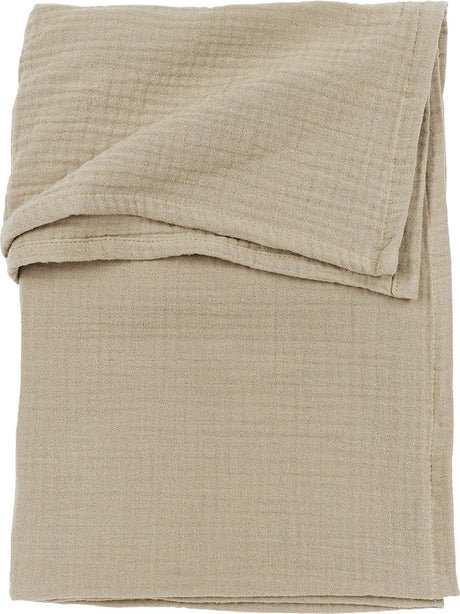 Meyco baby uni wieglaken - pre-washed hydrofiel - sand - 75x100cm - 0.3 tog
