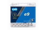 KMC E9 Silver Bicycle Chain 1 2x11 128 122 Links