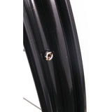 Voorwiel 28 x 1 1 2 - aluminium ryde velg - verchroomde naaf - zwart