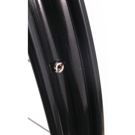 Voorwiel 28 x 1 1 2 - aluminium ryde velg - verchroomde naaf - zwart