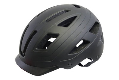 Qt Zyklus Tech Helm urban Stil MAT Schwaarz Gréisst L 59-62 cm 2810385