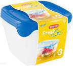 Curver een set vierkante containers 3szt. 1,2l