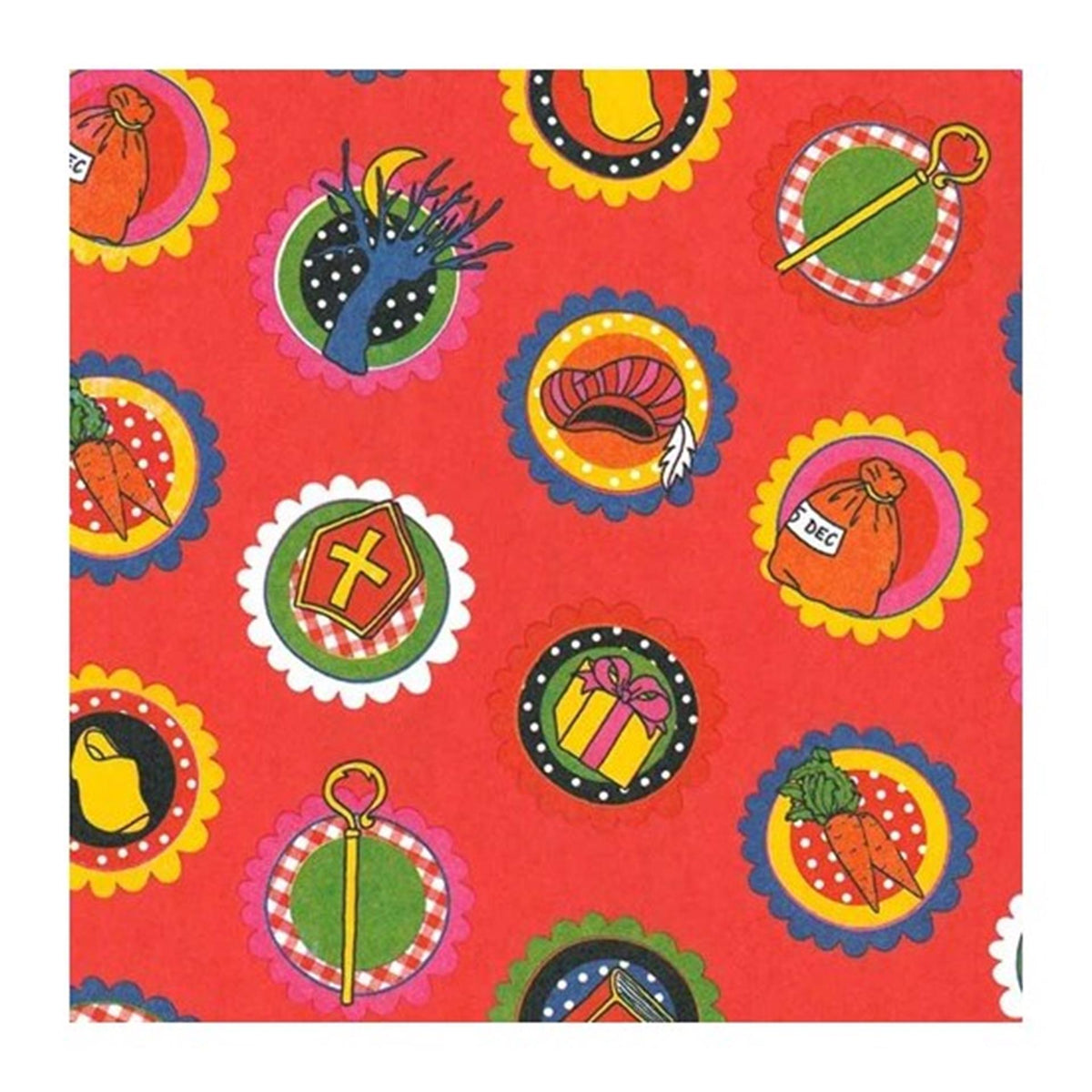 Toonbankrol 50cm sint rood 250m. 60gr.