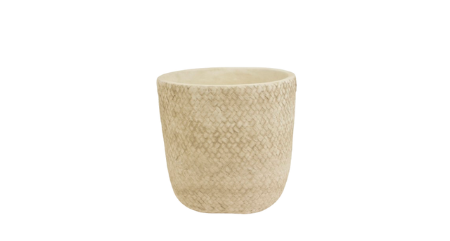 Pot cement d18x17,5h light grey