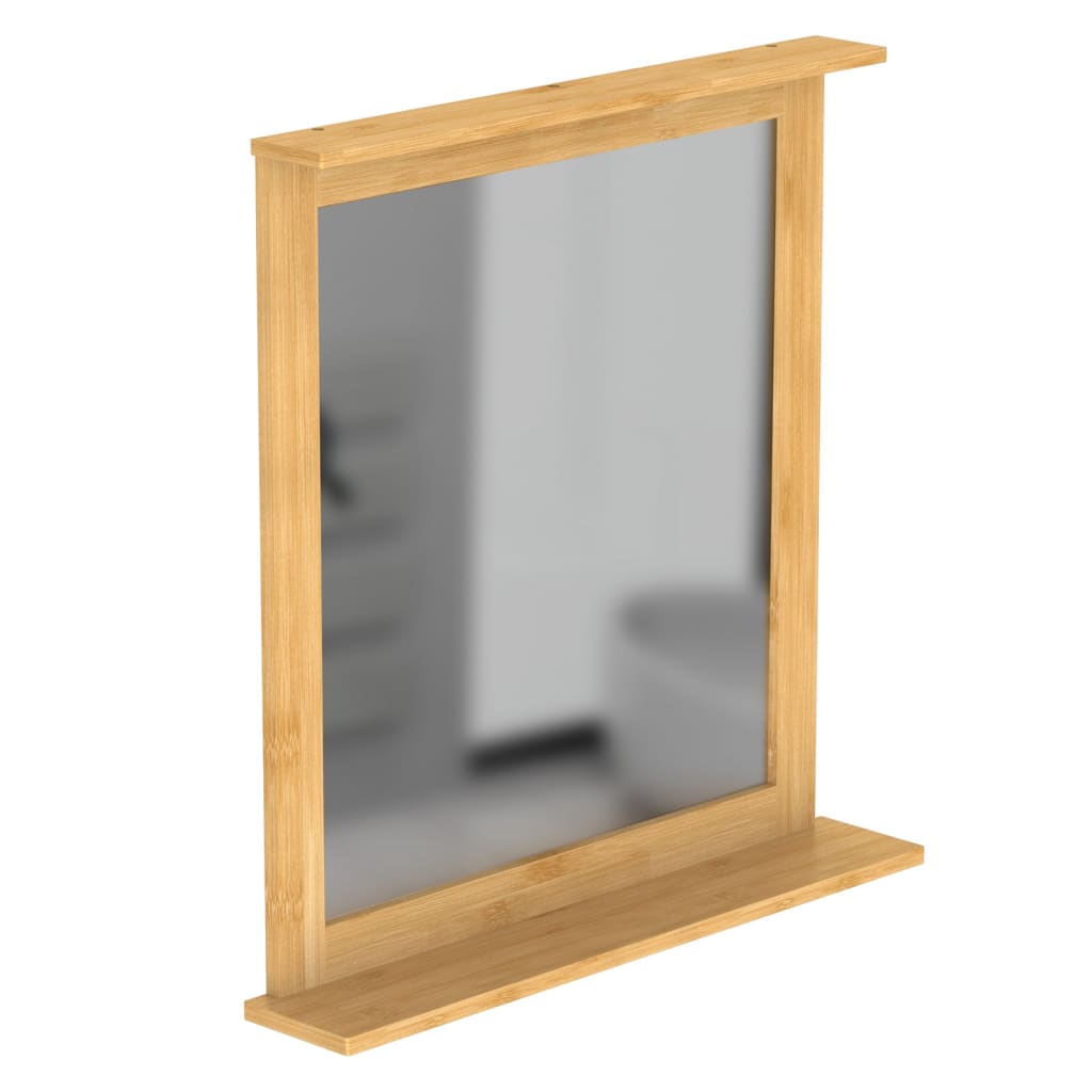 Eisl spiegel met bamboeframe 67x11x70 cm