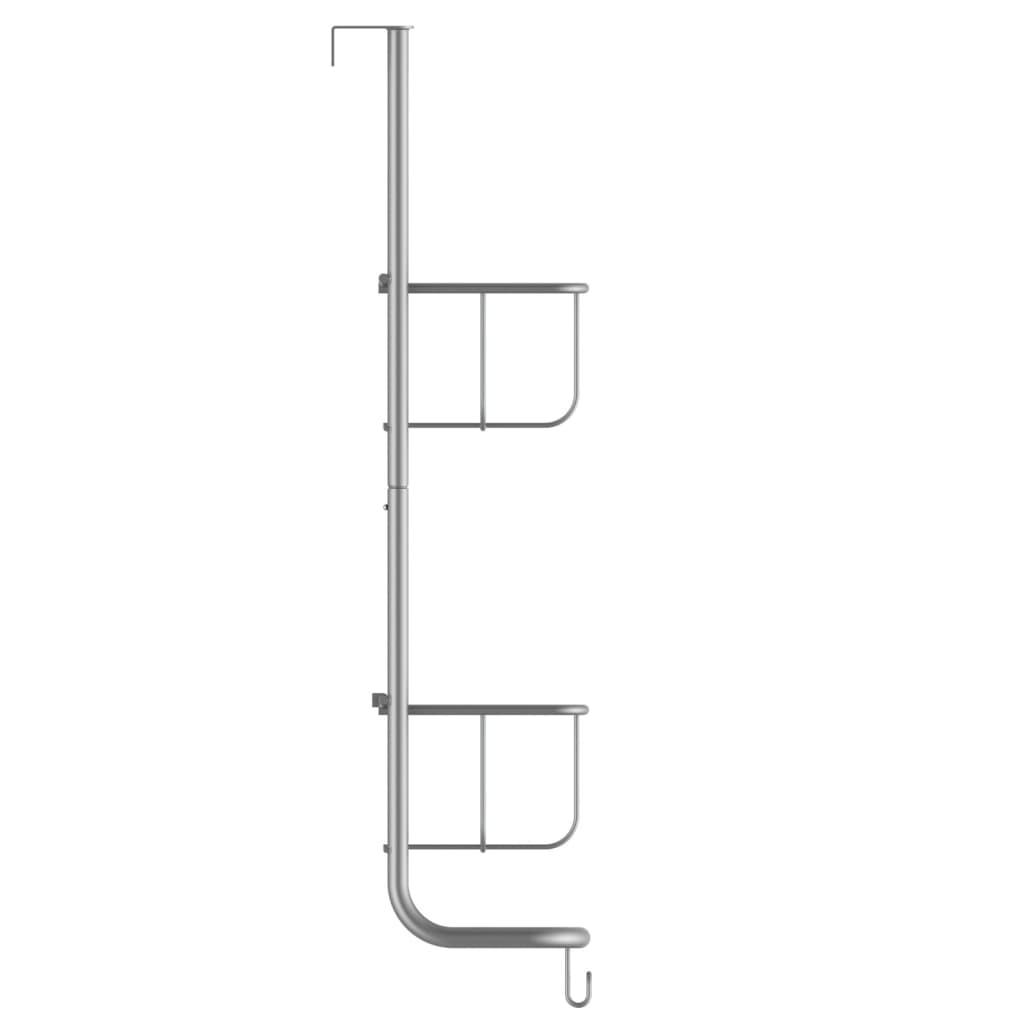 Stenski stojalo eisl eisl 30,5x13x62 cm mat srebrno obarvano