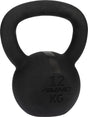 Avento kettlebell - 12 kg - gietijzer - zwart