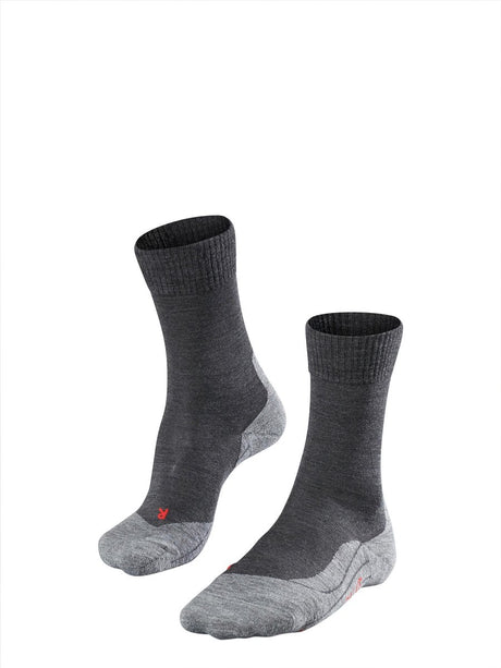 Falke tk5 anti-blaar dun wol functioneel materiaal wandelsokken heren grijs - maat 44-45