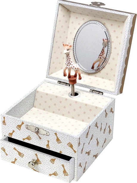 Sophie la girafe sophie de giraf muziekdoosje - baby muziekdoos - kraamcadeau - babyshower cadeau - 10.5x10.5x8.5 cm