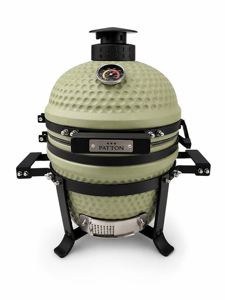 Patton premium mini 13 kamado - rooster ø27 cm - olijfgroen