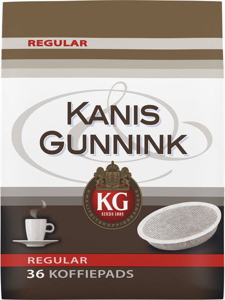 Kanis gunnink regular koffiepads - 10 x 36 pads